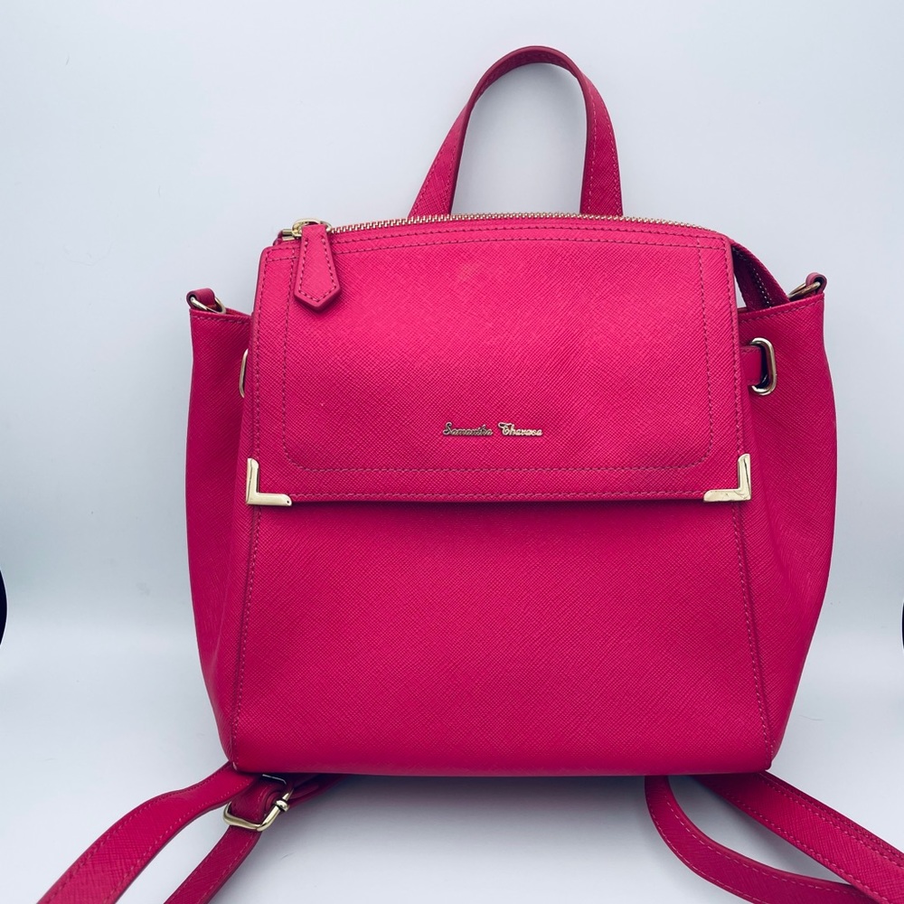 Samantha Thavasa 3 way saffiano leather bag